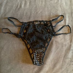 Black strappy panty!